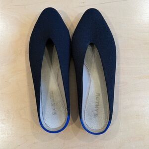 Rothy's Women's Black and Blue Flats